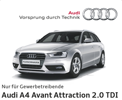 Audi - Audi A4 Avant Attraction 2.0 TDI für Gewerbetreibende