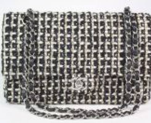 Chanel - Chanel Timeless Double Flap Medium Tweed