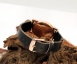 Gazpocho - Gazpocho Fleur de Lys Armband mit schwarzem Vintage Lederband  Thumbnail