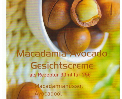 Valexma Kosemetik (Hausmarke) - Valexma Macadamia-Avocado Gesichtscreme