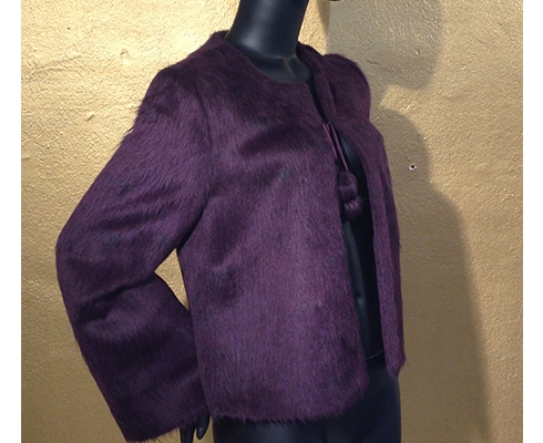 FENJA LUDWIG - Jäckchen aus Alpakawolle, violett gefärbt