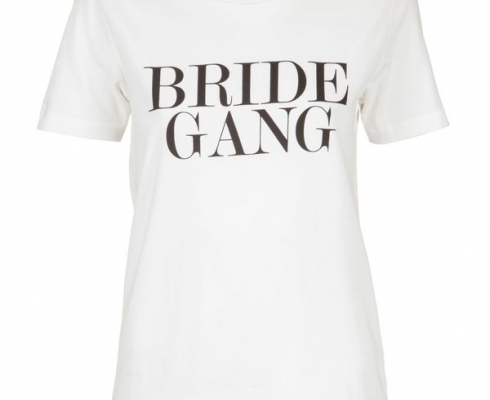 IAY Collection - IAY BRIDAL T-SHIRT MIT PRINT ‚BRIDE GANG‘ IN IVORY