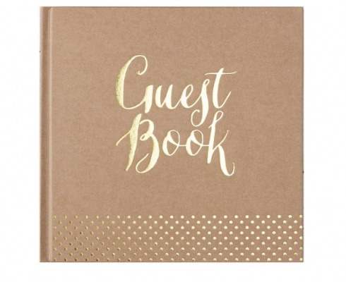Ginger Ray - GÄSTEBUCH “GUEST BOOK” IN BRAUN/GOLD
