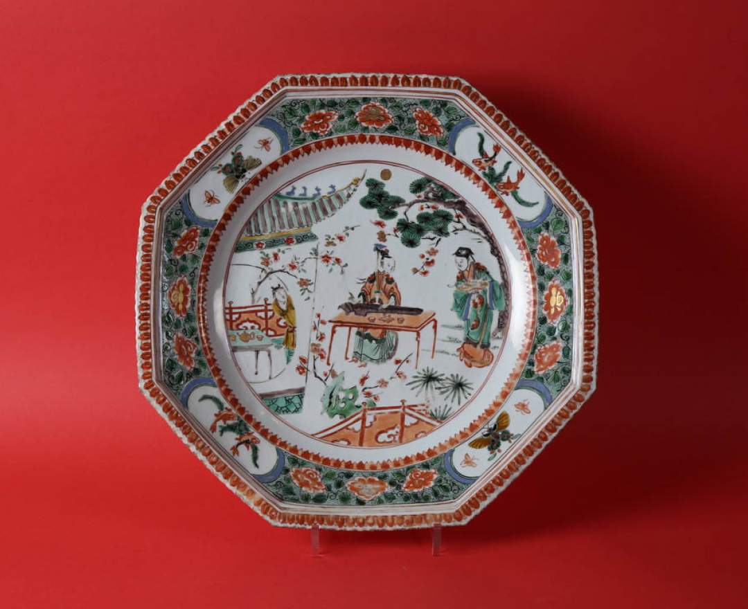 China, Periode Kangxi (1666-1722) Famille-Verte-Platte