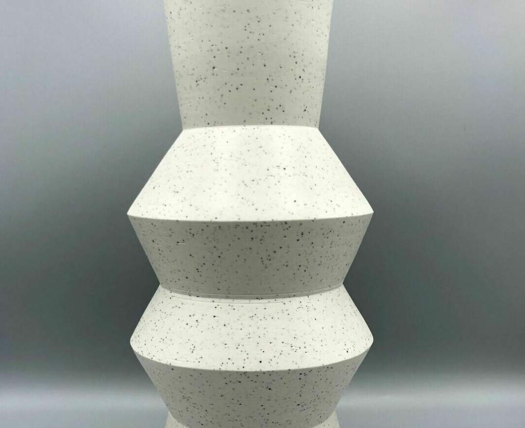 HK Living - Handgemachte Vase von HK Living (Cremeweiß / ANGULAR) L