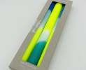 1st Tannendiele - Handgefertigte Kerze (3er Set, Farbe: gelb / grün / blau) Thumbnail