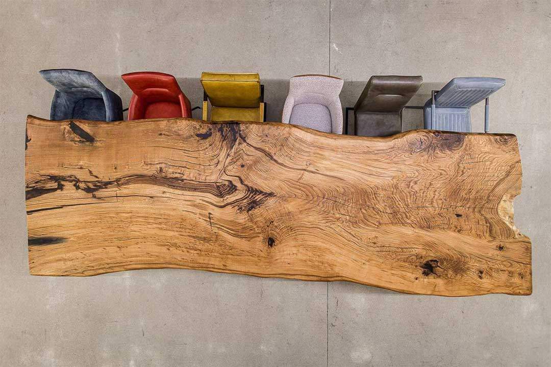 wohnsektion - Riesige Eichenholz Tischplatte 450 x 146cm