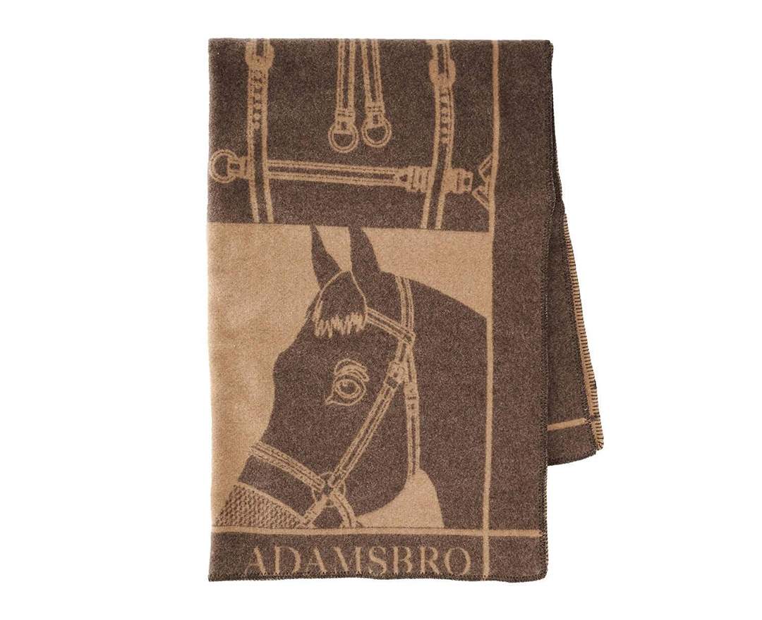 Adamsbro - Decke Kaschmir Plaid Pferdedesign