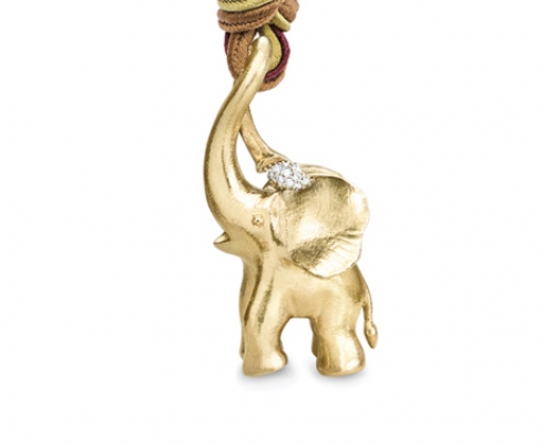 Ole Lynggaard - Magic Circus Anhänger Elefant 750 Gelbgold