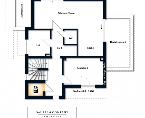 Dahler & Company - Modernes Penthouse über den Dächern von Hilden