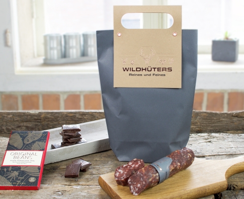 Wildhüters - Präsentetüte Wildschwein Salami & Schokolade