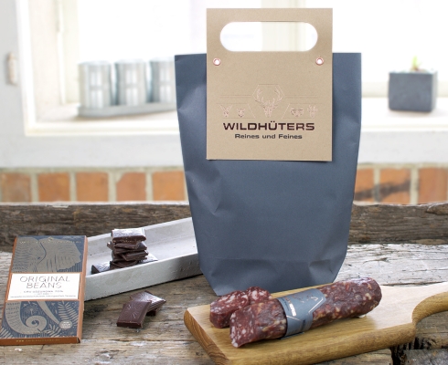 Wildhüters - Präsentetüte Wildschwein Trüffel Salami & Schokolade