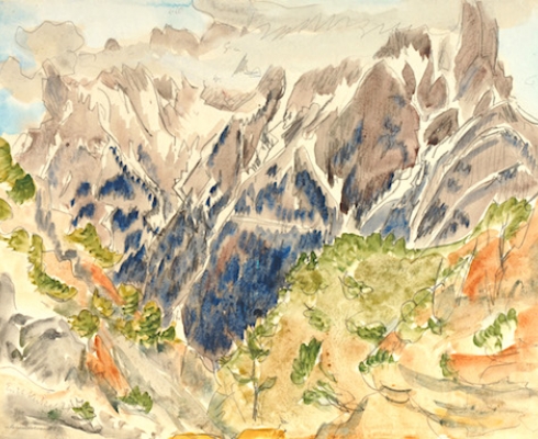 Erich Heckel - Karwendelwand, 1924
