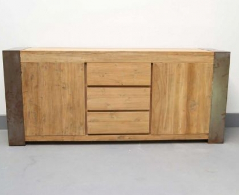 Woods-Kollektion - Sideboard Holz Stahl Industriedesign