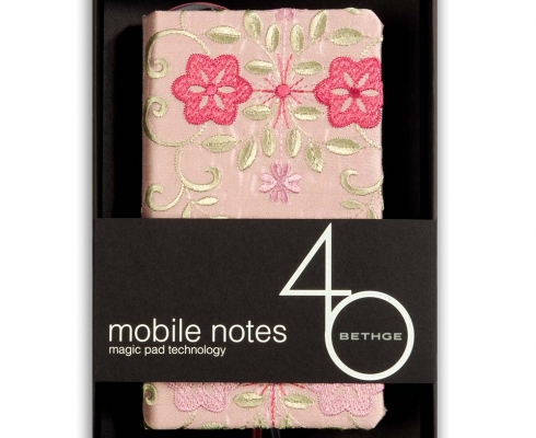 bethge - Bethge Mobile Notes iPhone 7 Seide Blumen