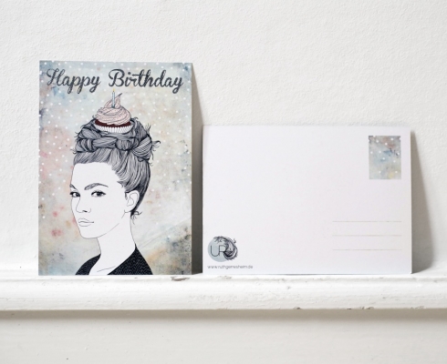 URwerk made in Ehrenfeld - Postkarte 'Happy Birthday'