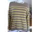 FTC Cashmere - Pullover beige / Gelb mit goldener Palme und Glitzershirt Thumbnail