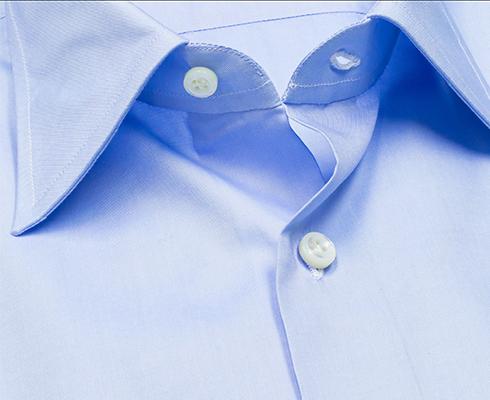 Cesare Attolini - Hemd in hellblau mit Brusttasche und Kentkragen