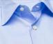Cesare Attolini - Hemd in hellblau mit Brusttasche und Kentkragen Thumbnail