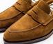 Bontoni - Penny Loafer in braun aus Veloursleder Thumbnail