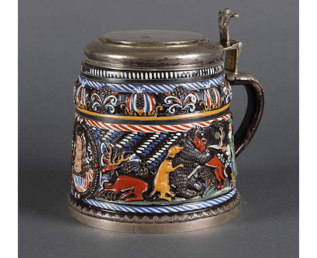 Dippoldiswalder Steinzeug, um 1660 - Jagdhumpen