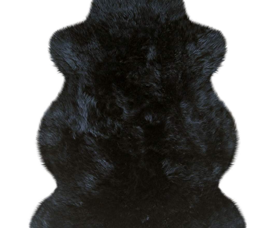 Heitmann Felle - Lammfell schwarz 100 x 68 cm schwarz