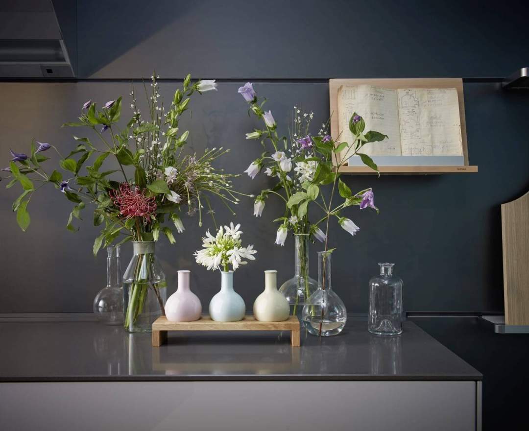 KPM Berlin - KPM, BULB 3-er Set mit HolzTablet, Porzellan