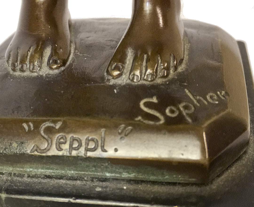 Kunsthandel Seidel u. Sohn - Seppl (Der kleine Gratulant), um 1908