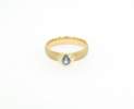 Goldschmiede TRAPEZ - Birgit Johannsen - Ring mit blauem Saphir und 585 Gold Thumbnail