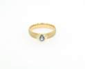 Goldschmiede TRAPEZ - Birgit Johannsen - Ring mit blauem Saphir und 585 Gold Thumbnail