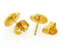 Goldschmiede TRAPEZ - Birgit Johannsen - Ohrschmuck mit Brillanten und 24 Karat Goldplattierung Thumbnail