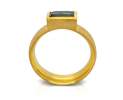 Goldschmiede TRAPEZ - Birgit Johannsen - Ring mit blauem Saphir und 750 Gold Thumbnail