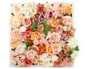 INDIAN SUMMER 50cm x 50cm Blumenbild aus Seidenblumen