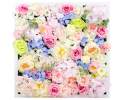 LUCY 50cm x 50cm Blumenbild aus Seidenblumen