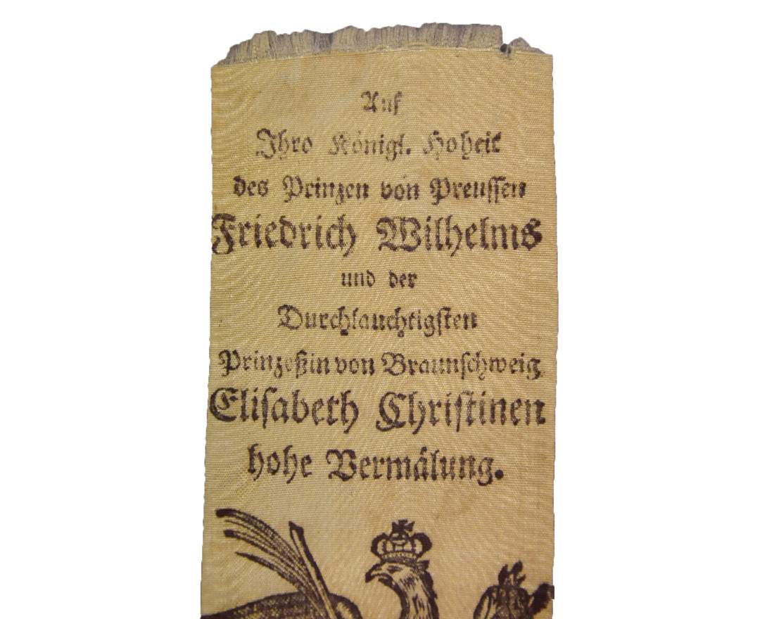 Kunsthandel Seidel u. Sohn - Ein Vivatband - Preußen, 1765