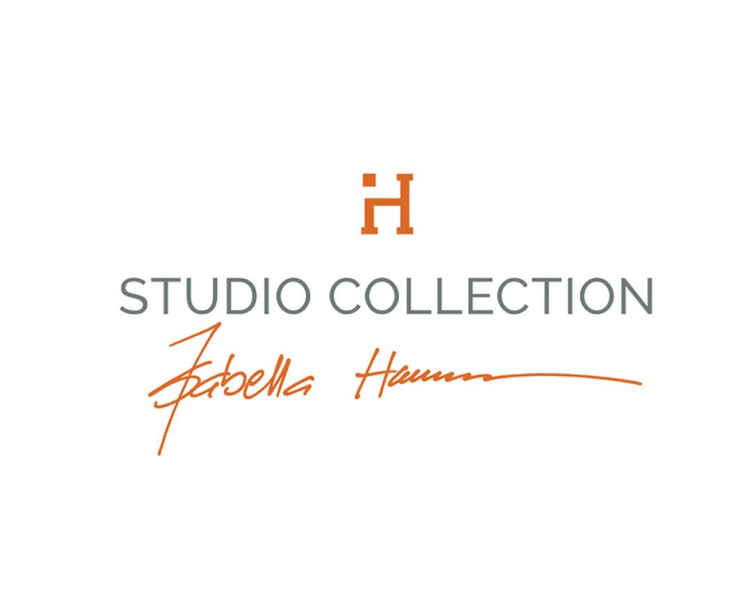 IH Studio Collection - IH Studio Collection Pouf SAN, dkl. Blau Weiss