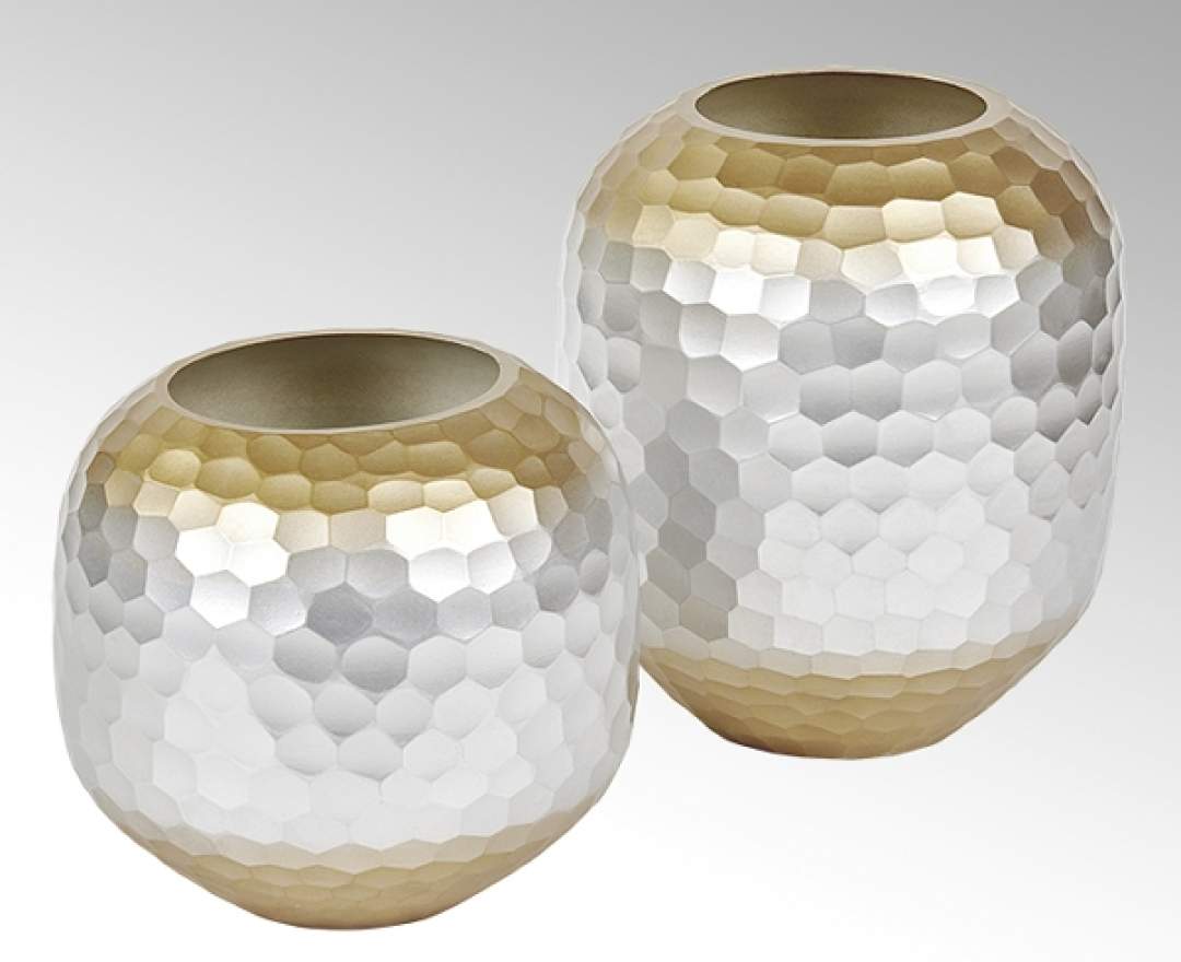 Lambert - Lambert, VASE FAVO, matt silber/gold