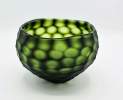 1st Tannendiele - Organic carved bowl, dark green Thumbnail