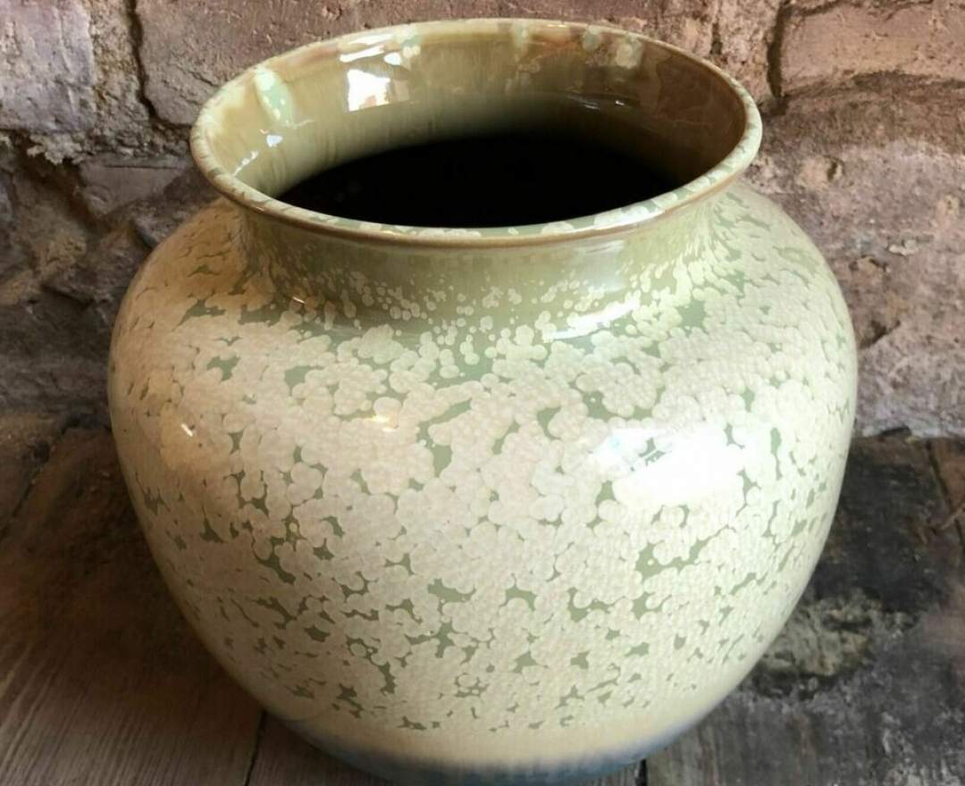 1st Tannendiele - Vase (grün/blau, 23 cm)