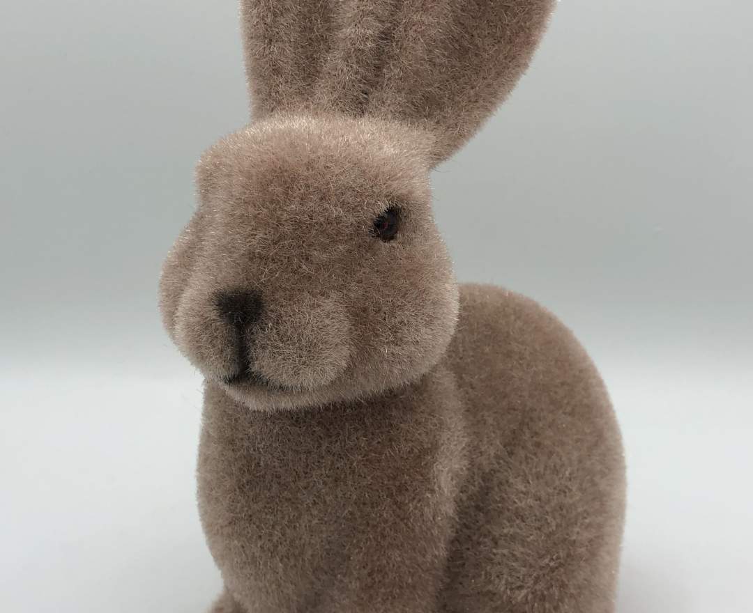 1st Tannendiele - Osterhase (braun, stehend)