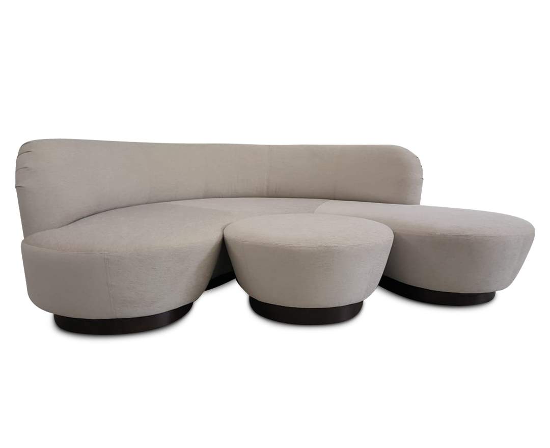 IH Studio Collection - IH Studio Collection, Sofa mit Pouf KAN