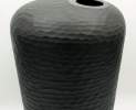 1st Tannendiele - Carved glass vase, schwarz, groß Thumbnail