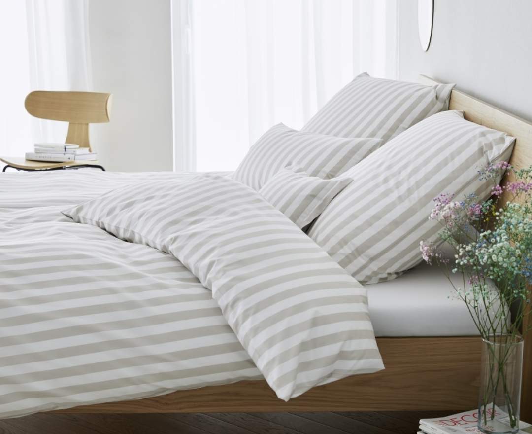 Elegante bed-line - Bettwäsche Classic Stripes, clay