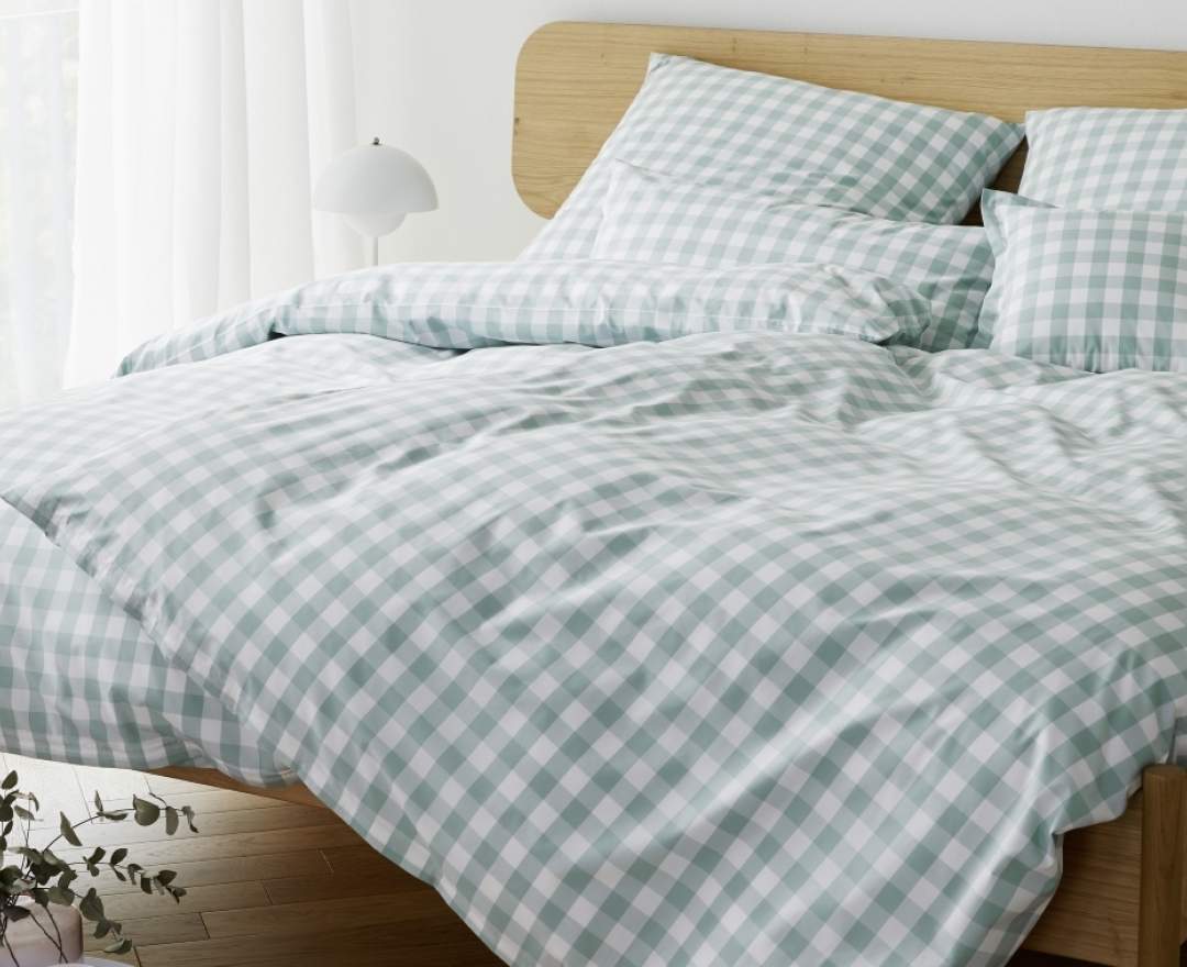 Elegante bed-line - Bettwäsche Classic Karo, salbei