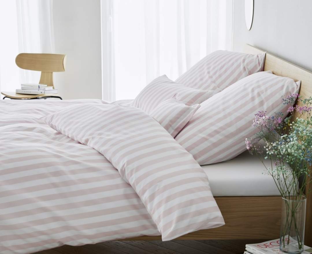 Elegante bed-line - Bettwäsche Classic Stripes, puder