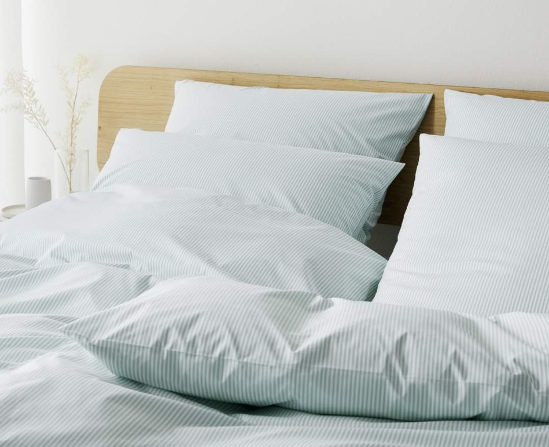 Elegante bed-line - Bettwäsche Classic Stripes small, salbei