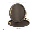 Richmond Interiors - Tablett Dienblatt Belauf 2er Set rund Thumbnail