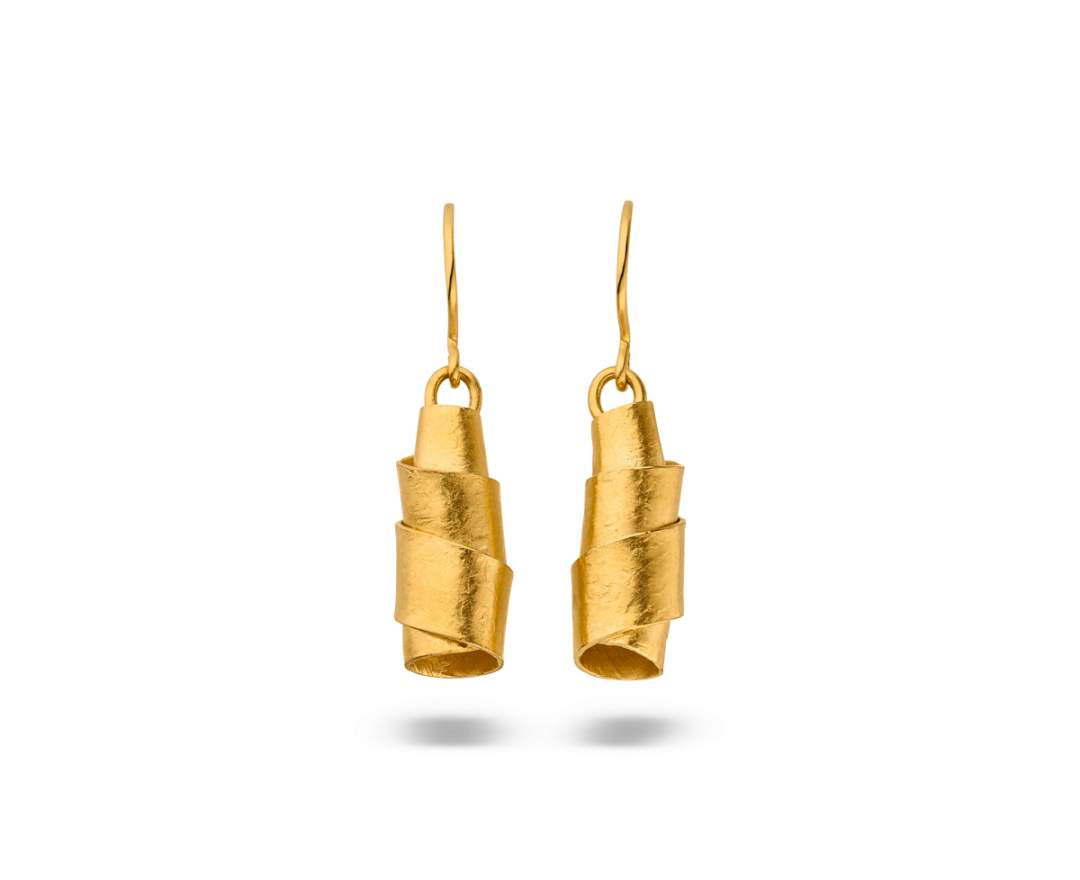 Goldschmiede TRAPEZ - Birgit Johannsen - Ohrschmuck mit 24 Karat Goldplattierung