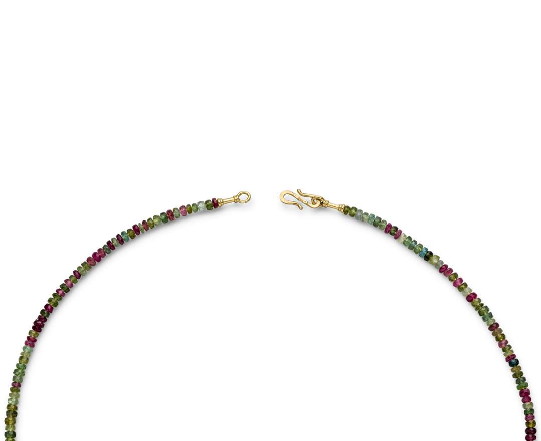 Goldschmiede TRAPEZ - Birgit Johannsen - Halskette mit Turmalinen und 750 Gelbgold