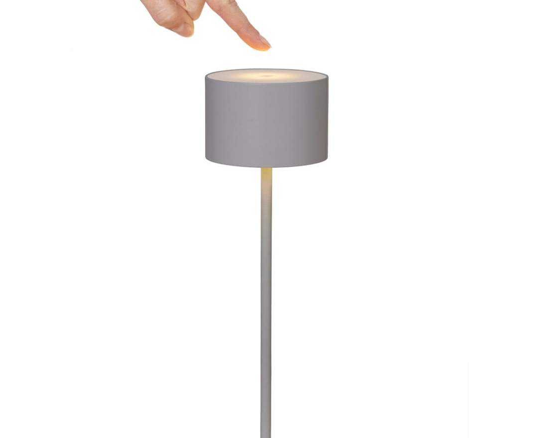 Blomus - Mobile LED-Tischleuchte FAROL - Warm Gray